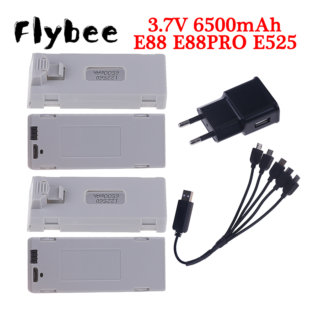 Drone Rc Leading - Original E88 Battery 3.7V 6500mAh Lipo