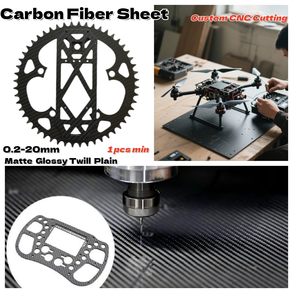 Drone Rc Board - Customized Carbon Fiber Sheet Cutting Carbon
