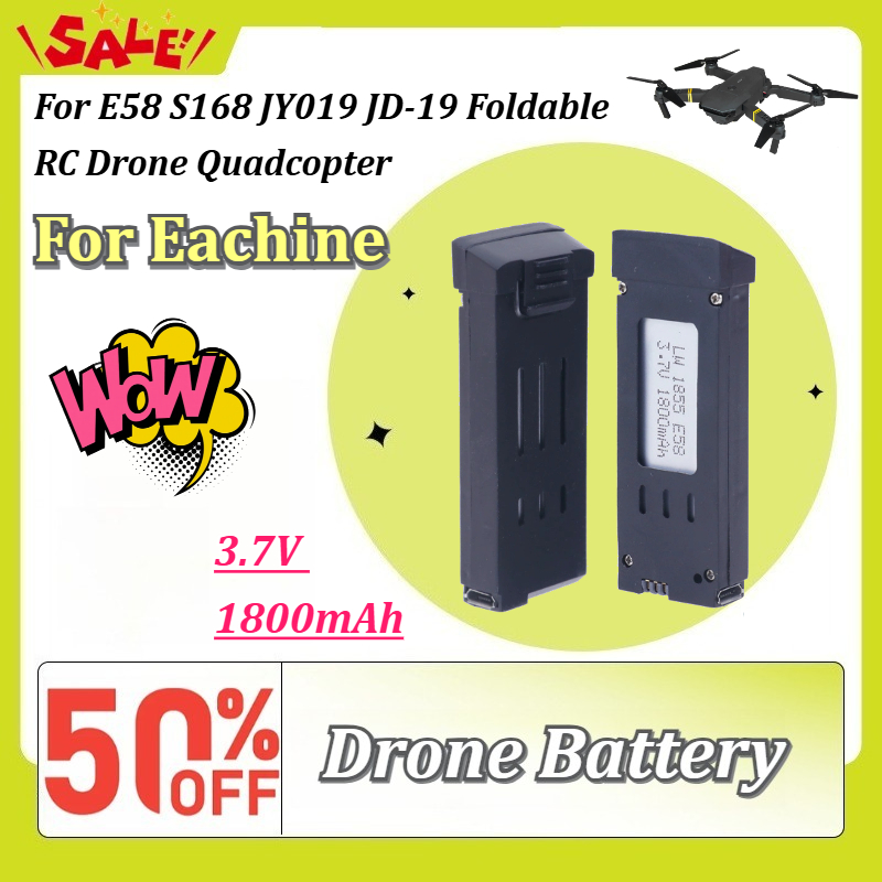 New 3.7V 1800mAh Rechargeable  - огляд і ціна Eachine Drone E58