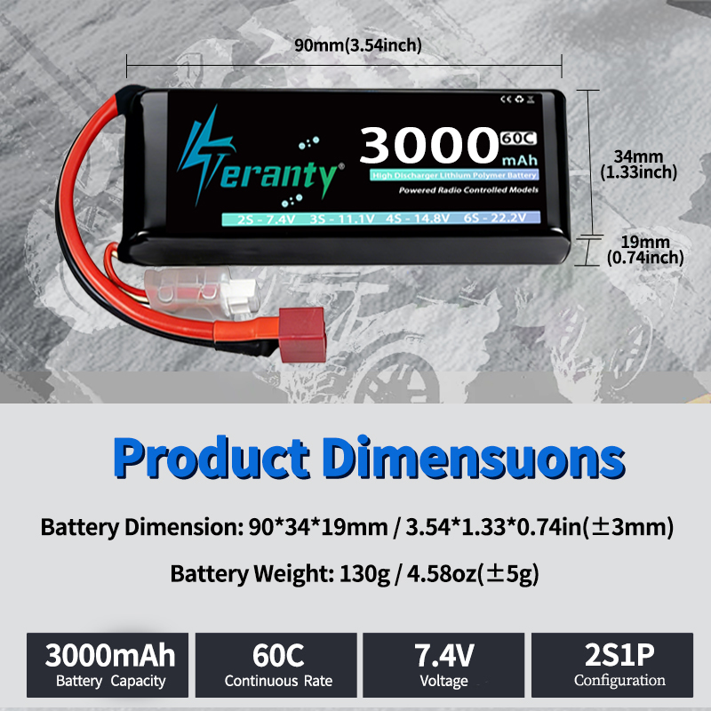 TERANTY 2S 3000mAh Lipo Batter - огляд і ціна Drone Rc Board