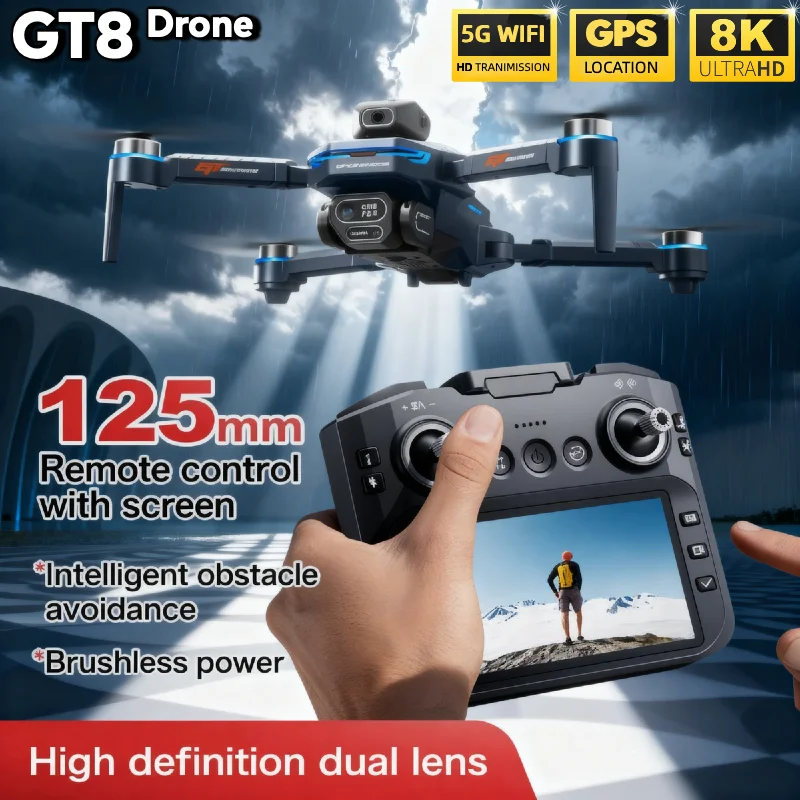 HOT For LSRC GT8 Drone 4K Prof - огляд і ціна Drone Gps Rc Tt36