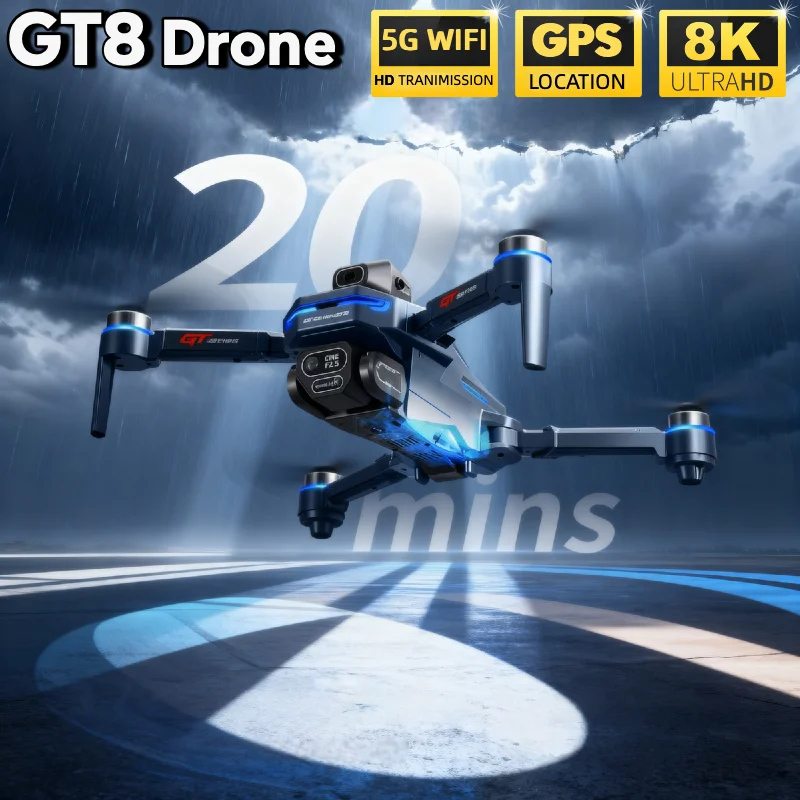 HOT For LSRC GT8 Drone 4K Prof - огляд і ціна Drone Gps Rc Tt36
