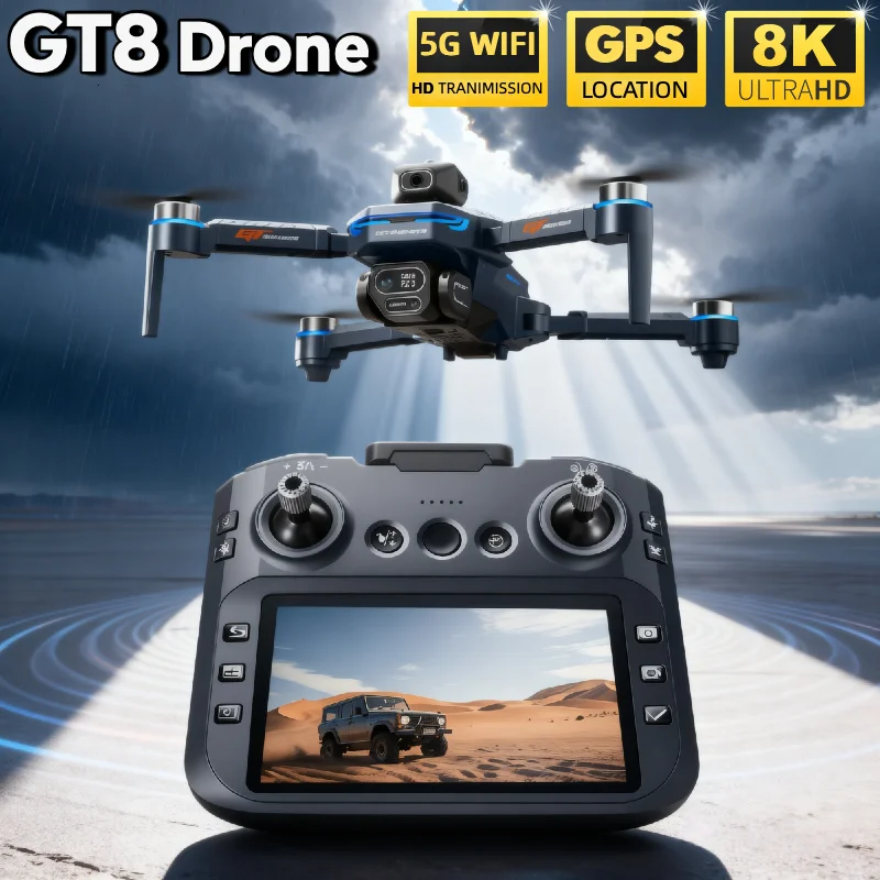 HOT For LSRC GT8 Drone 4K Prof - огляд і ціна Drone Gps Rc Tt36
