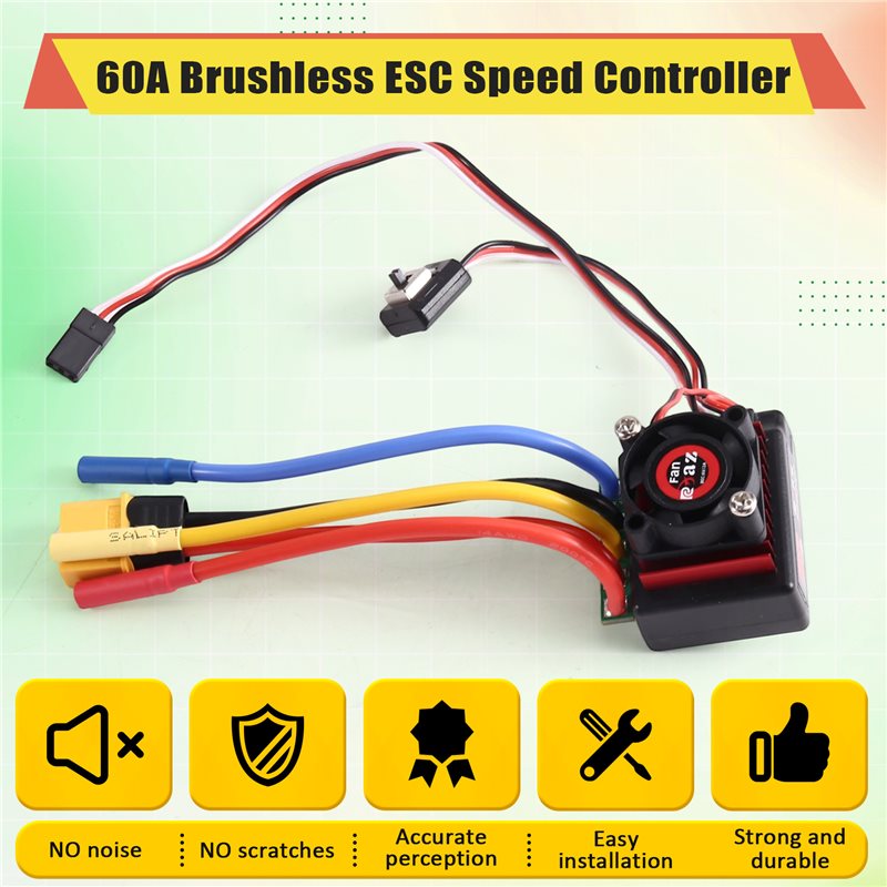 AINY-60A Brushless ESC Speed C - огляд і ціна Rc Boat Brushless Motor