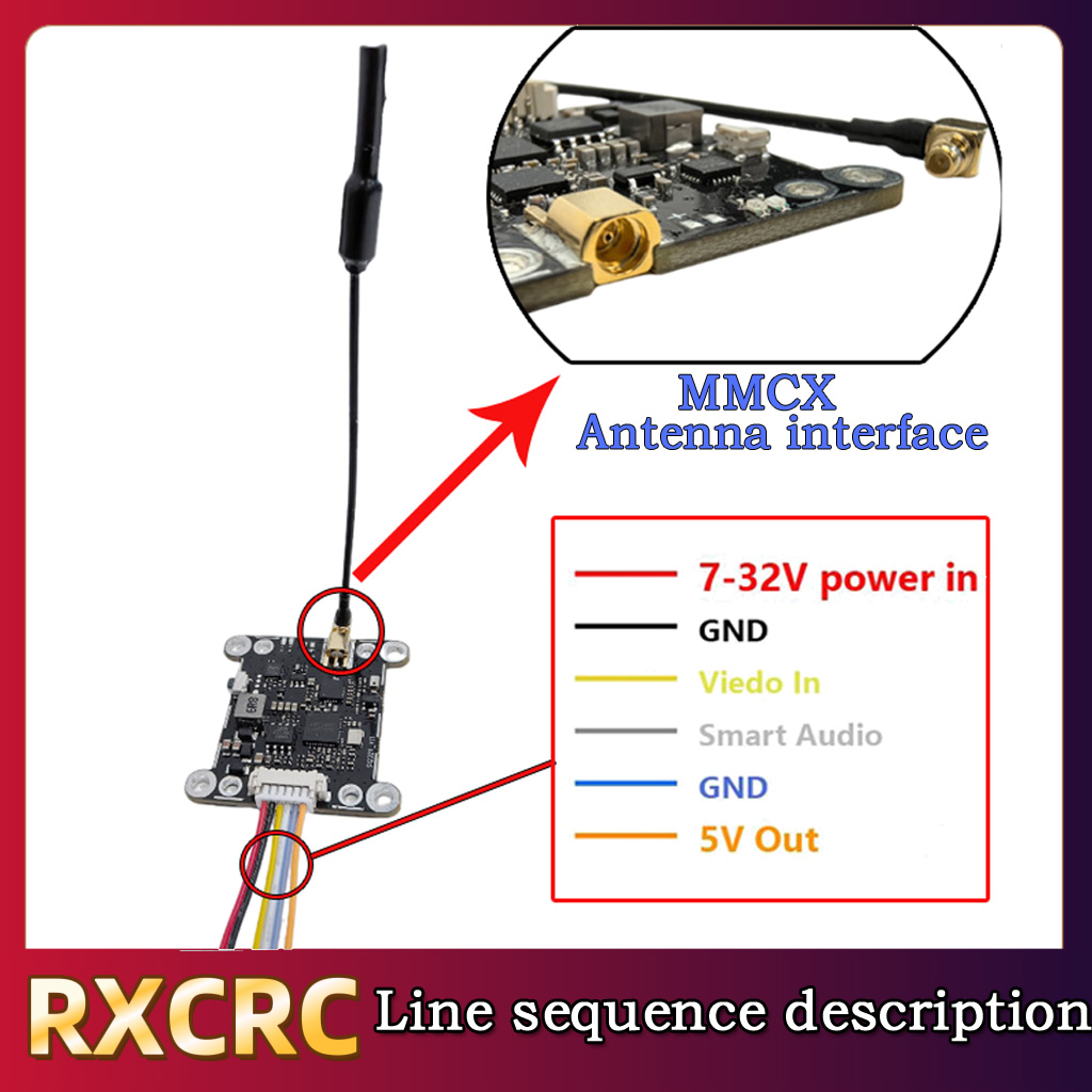 RXCRC 5.8G Module 48CH 1.6W VT - огляд і ціна Drone Rc Fpv