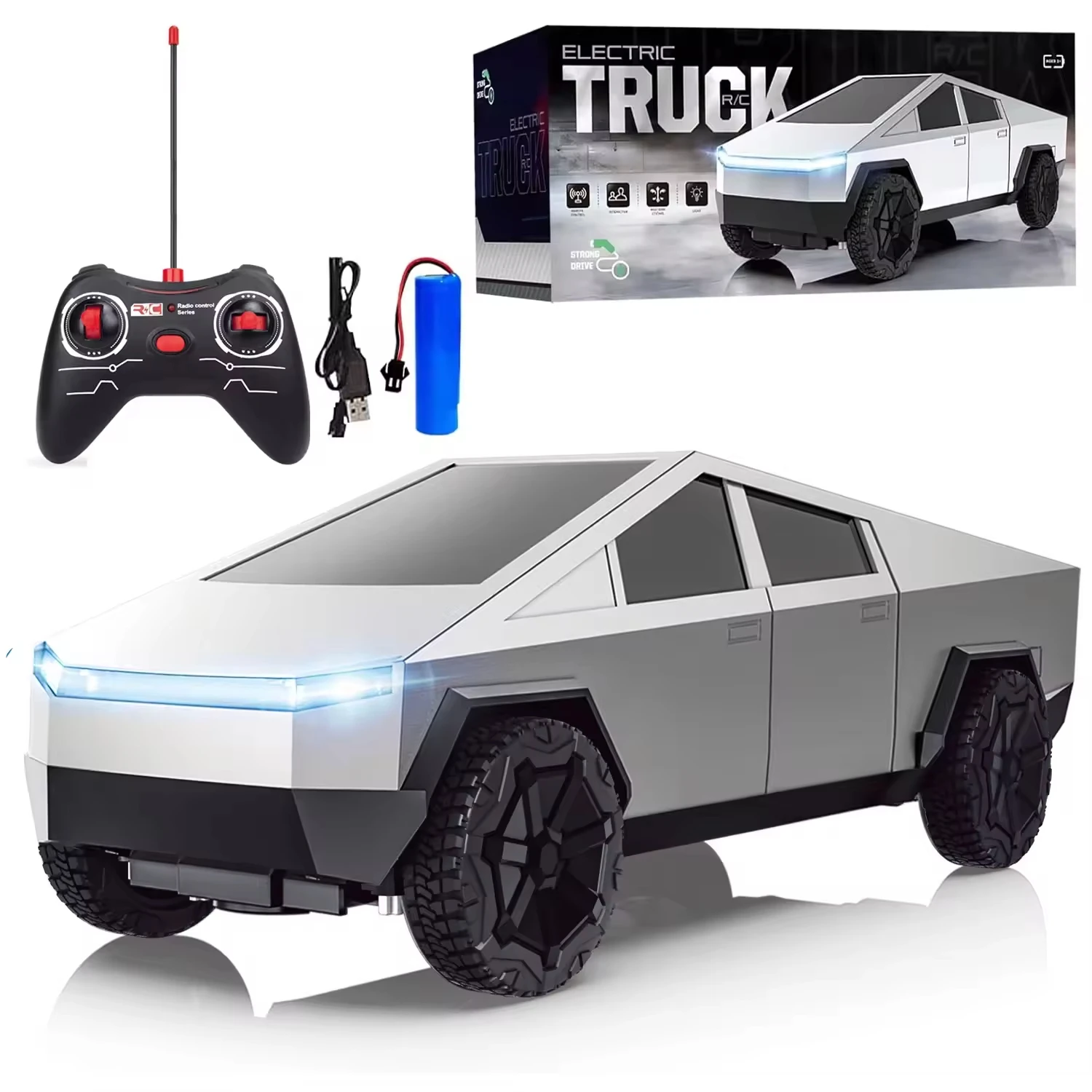 1:24 RC Cybertruck Pickup 4WD  - огляд і ціна Drone Lidi Rc