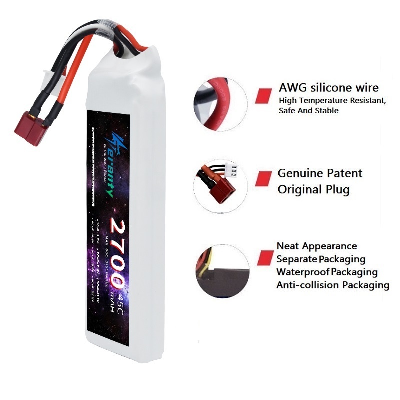 1/3PCS 2S 7.4V Lipo Battery 27 - огляд і ціна Drone Carrera Rc