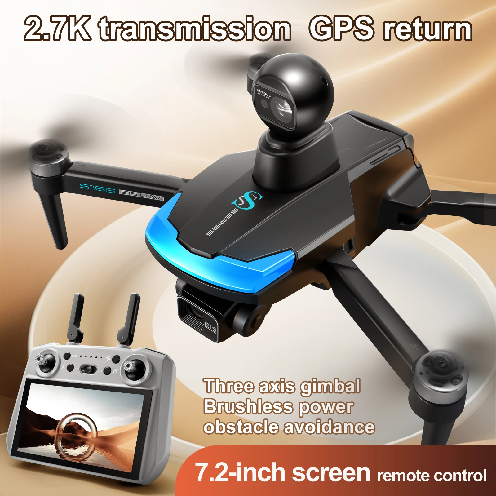 S185 Professional Drone 2.7K H - огляд і ціна Drone Gps Rc Tt36