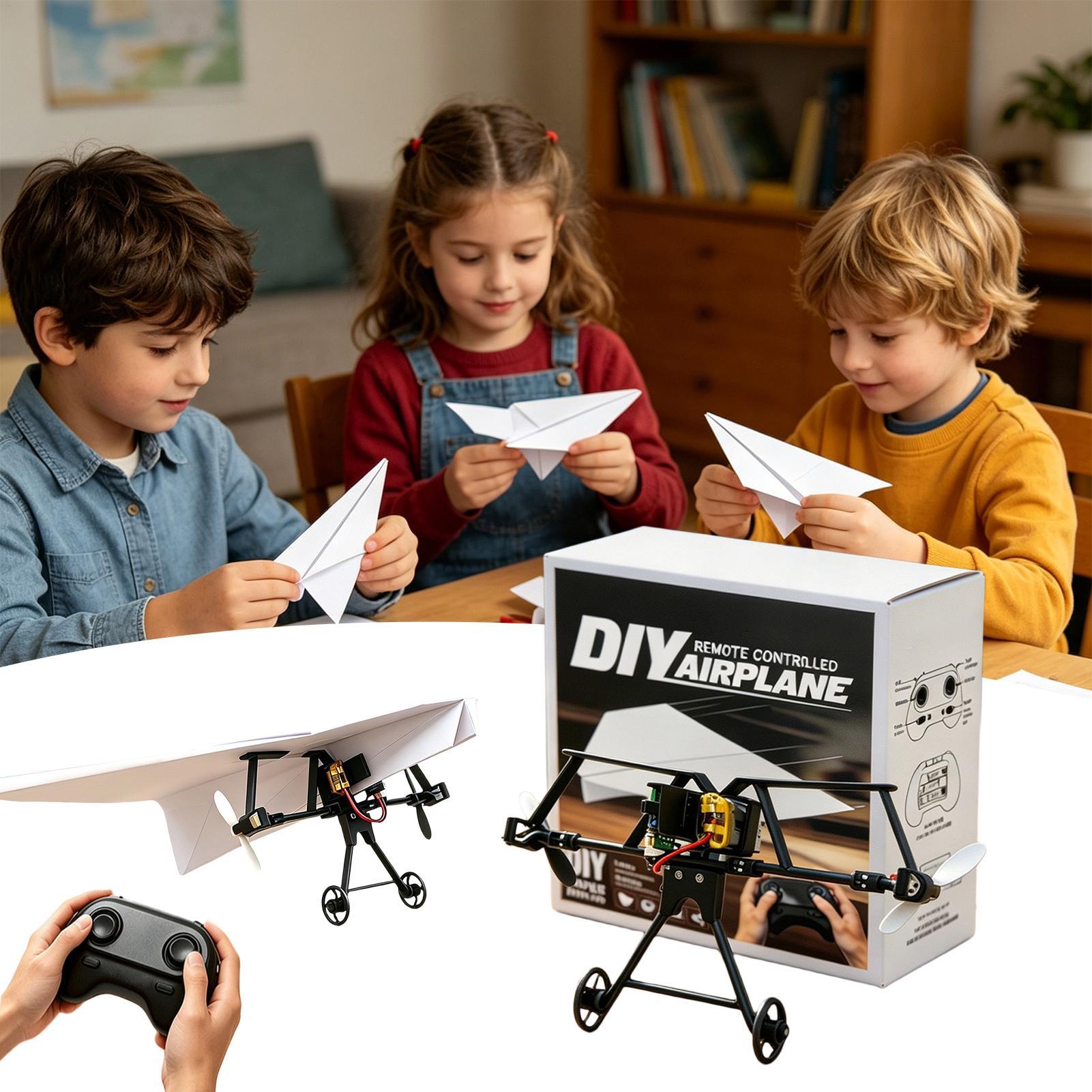 DIY RC Paper Airplane Kit Plan - огляд і ціна Plane Drone Rc