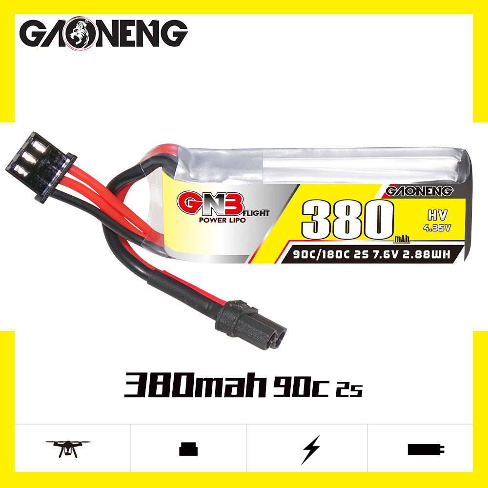 GNB 2S 7.6V 380mAh 90C/180C Li - огляд і ціна Drone Rc Board