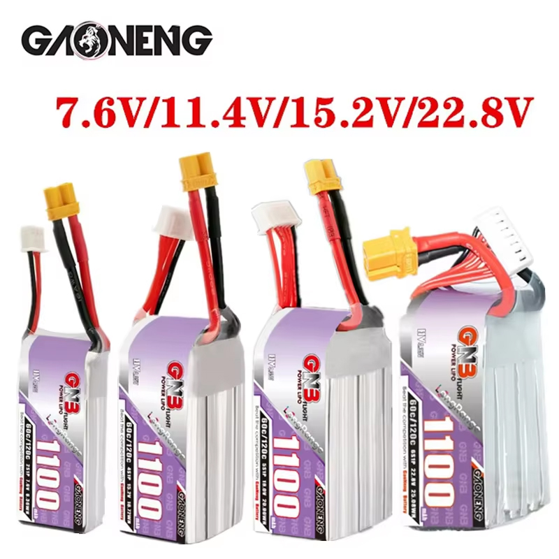 GNB 1100mAh 2S 3S 4S 6S 60C/12 - огляд і ціна Drone Carrera Rc
