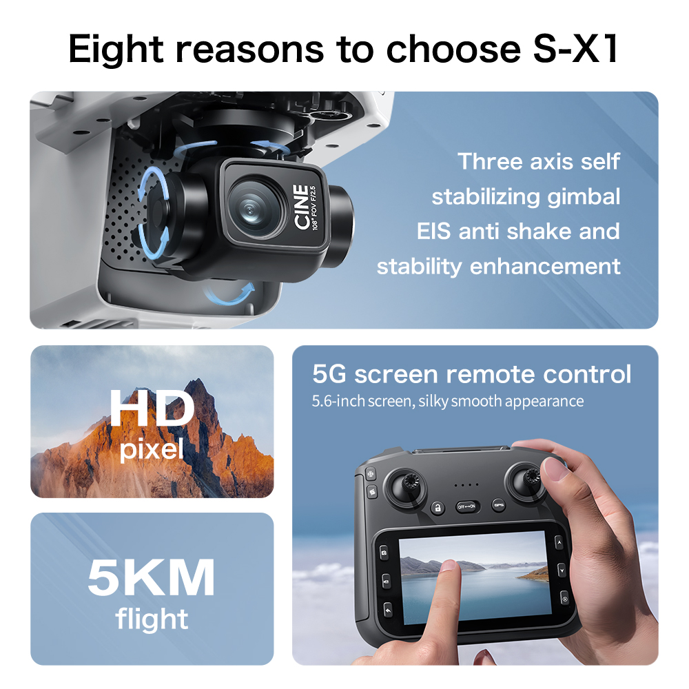 Top Deal S-X1 MAX GPS Drone 3  - огляд і ціна Drone X1 Rc