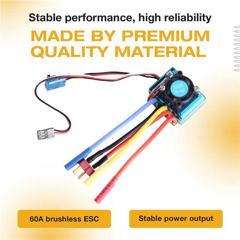 MACH-60A Brushless ESC Speed C - огляд і ціна Rc Boat Brushless Motor