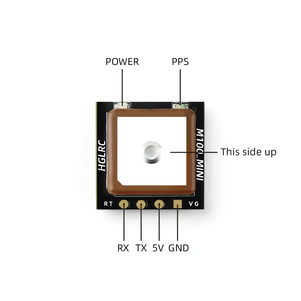 HGLRC M100 MINI GPS Module M10 - огляд і ціна Drone Carrera Rc