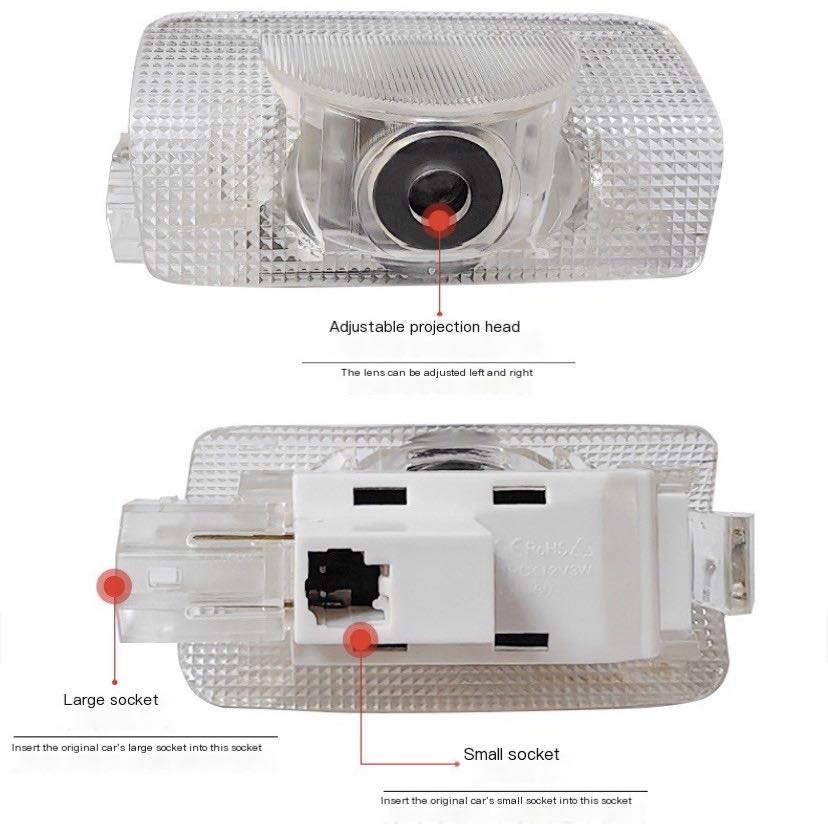 2Pcs LED Projector Lamp Car Do - огляд і ціна Drone Lidi Rc