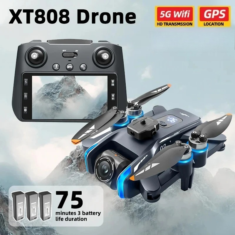 Original XT808 Pro MAX Drone 4 - огляд і ціна Drone Gps Rc Tt36