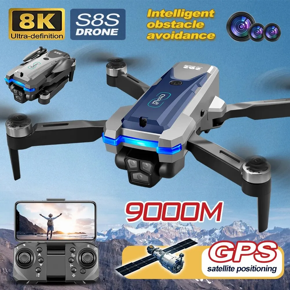 S8S GPS Drone 5G Wifi 8K HD Du - огляд і ціна Drone Rc Harness